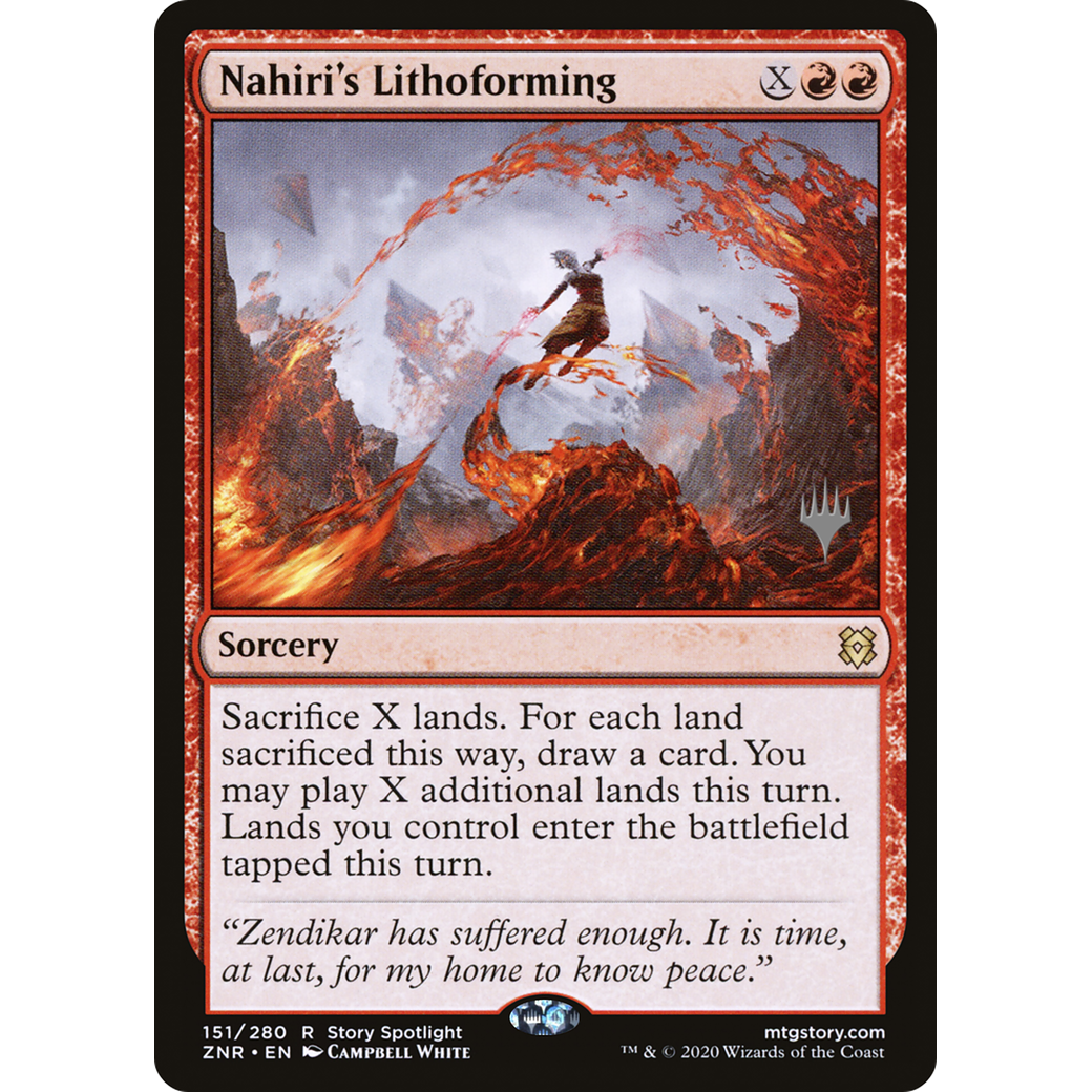Nahiri's Lithoforming (PPZNR-151) - Zendikar Rising Promos