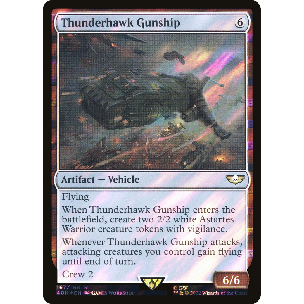 Thunderhawk Gunship (40K-167) - Warhammer 40,000 Commander Foil