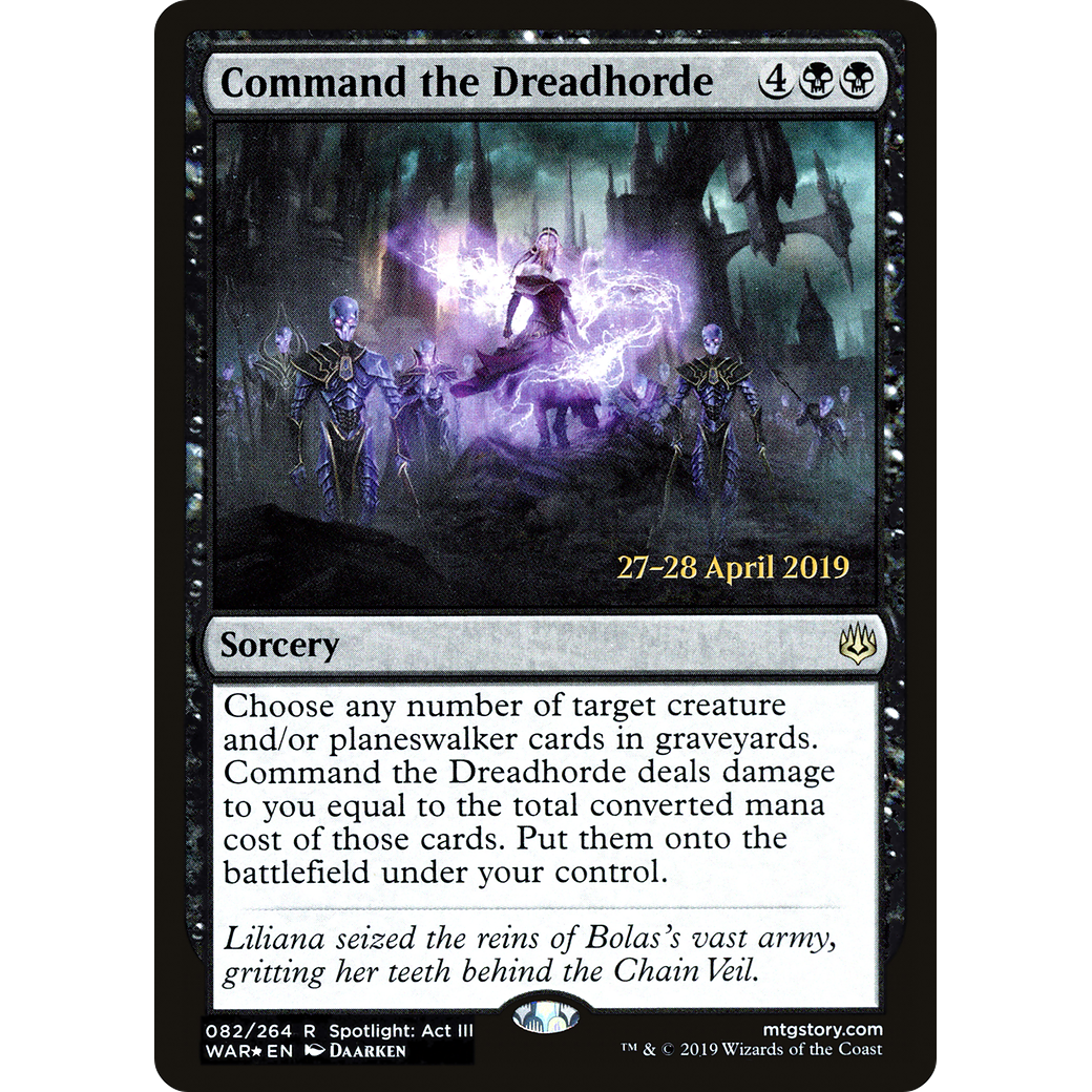 Command the Dreadhorde (PRE-082) - War of the Spark Promos Foil