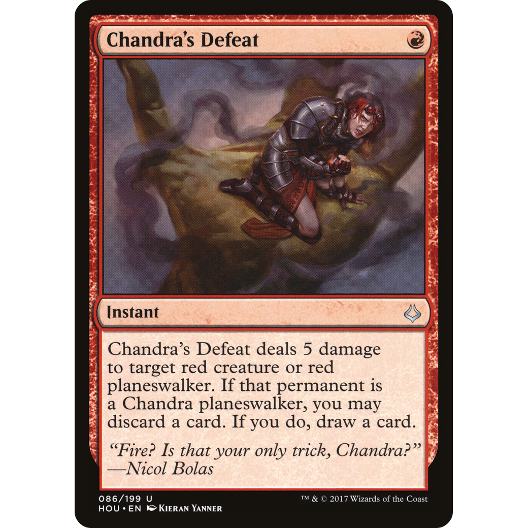 Chandra's Defeat (HOU-086) - Hour of Devastation Foil