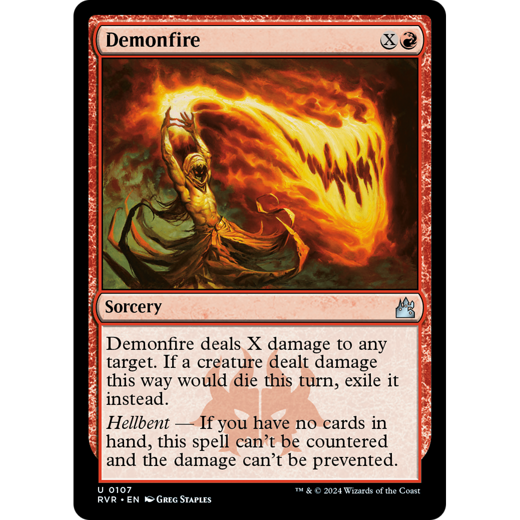 Demonfire (RVR-107) - Ravnica Remastered Foil