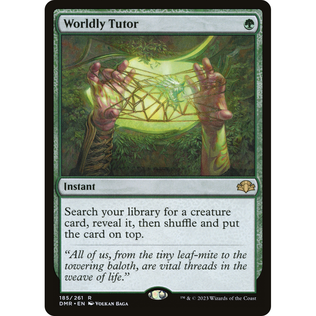 Worldly Tutor (DMR-185) - Dominaria Remastered Foil