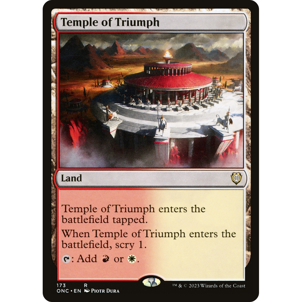 Temple of Triumph (ONC-173) - Phyrexia: All Will Be One Commander