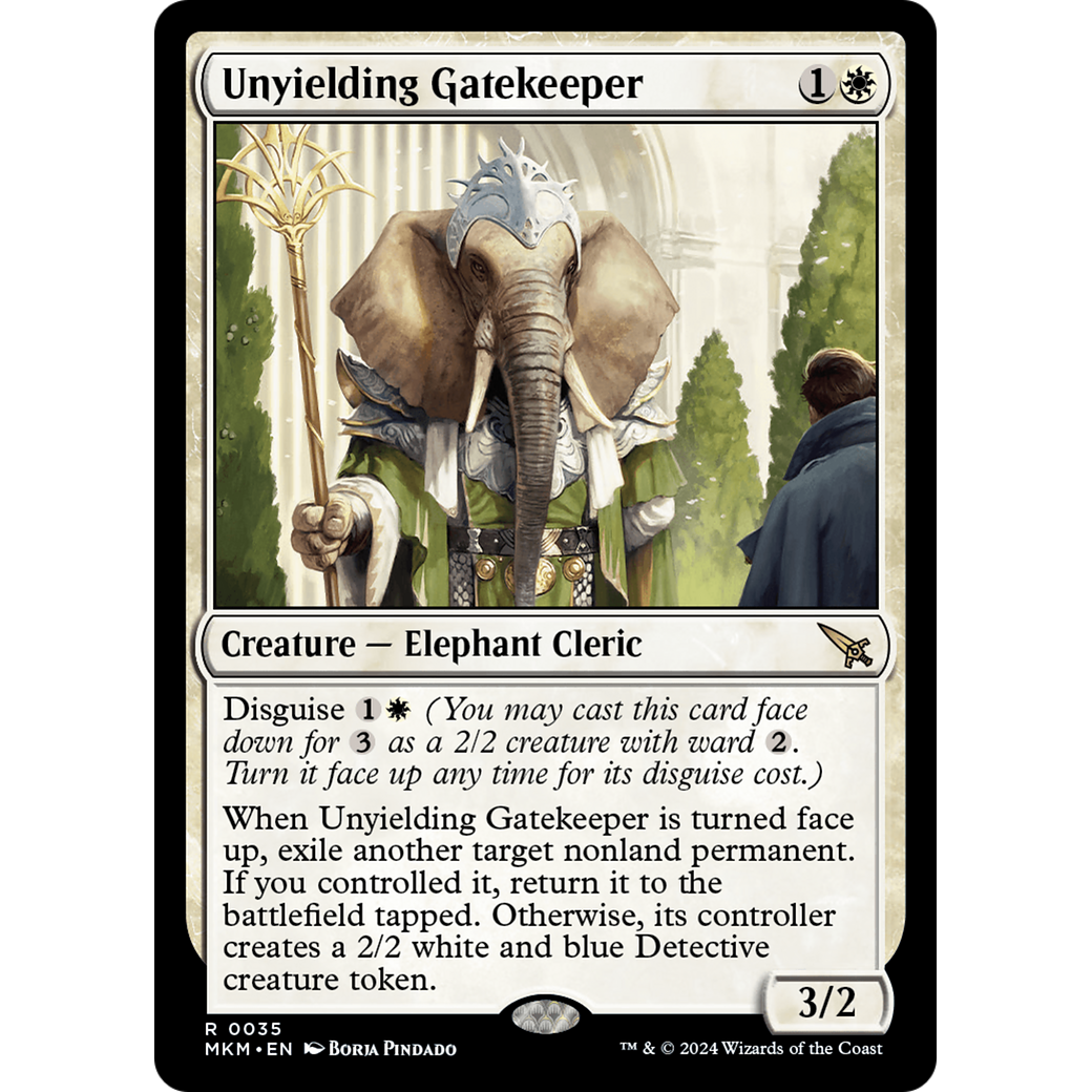 Unyielding Gatekeeper (MKM-035) - Murders at Karlov Manor Foil