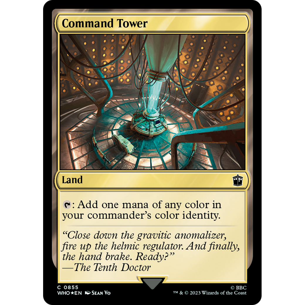 Command Tower (0855) (Surge Foil) (WHO-855) - Doctor Who Foil
