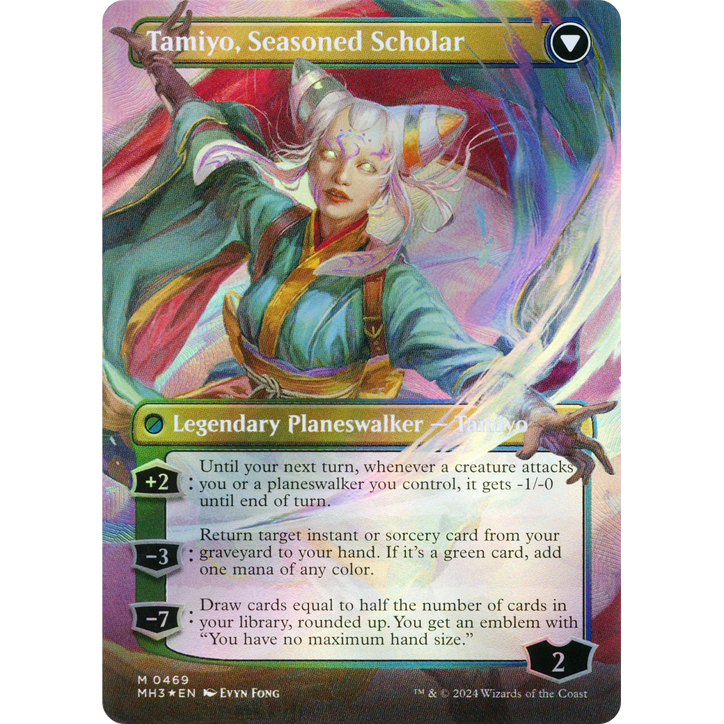 Tamiyo, Inquisitive Student // Tamiyo, Seasoned Scholar (MH3-469) - Modern Horizons 3 (Borderless) Foil