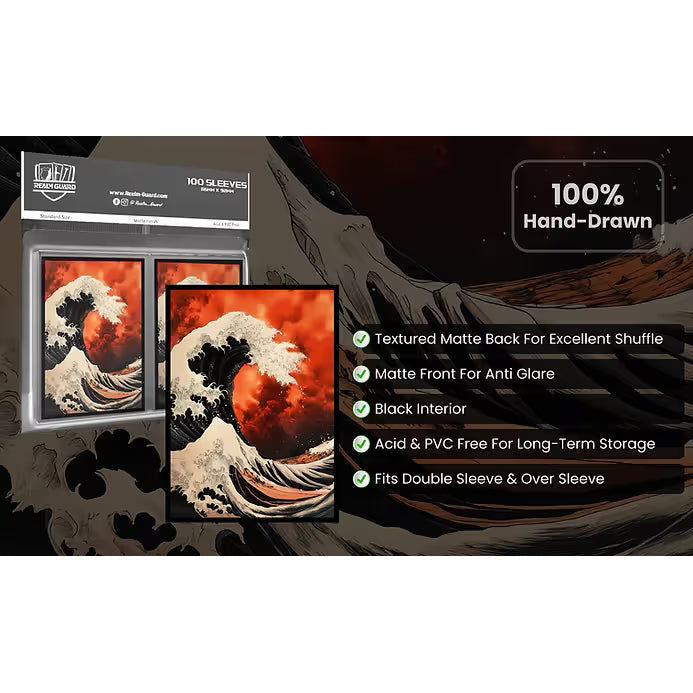 Realm Guard: Art Sleeves - The Great Fire Wave