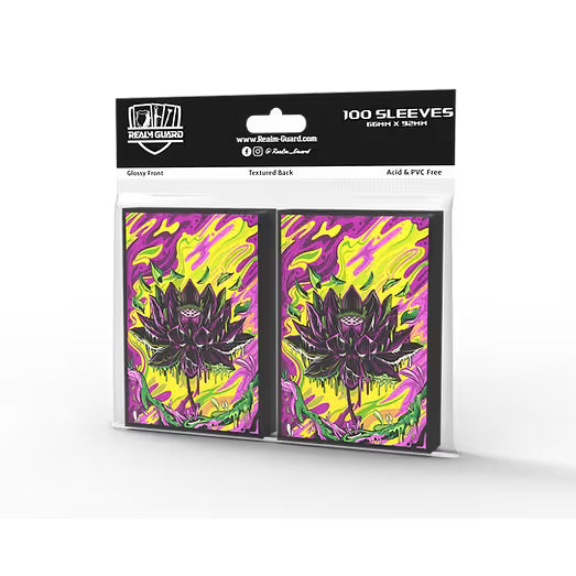 Realm Guard: Art Sleeves - Melting Black Lotus