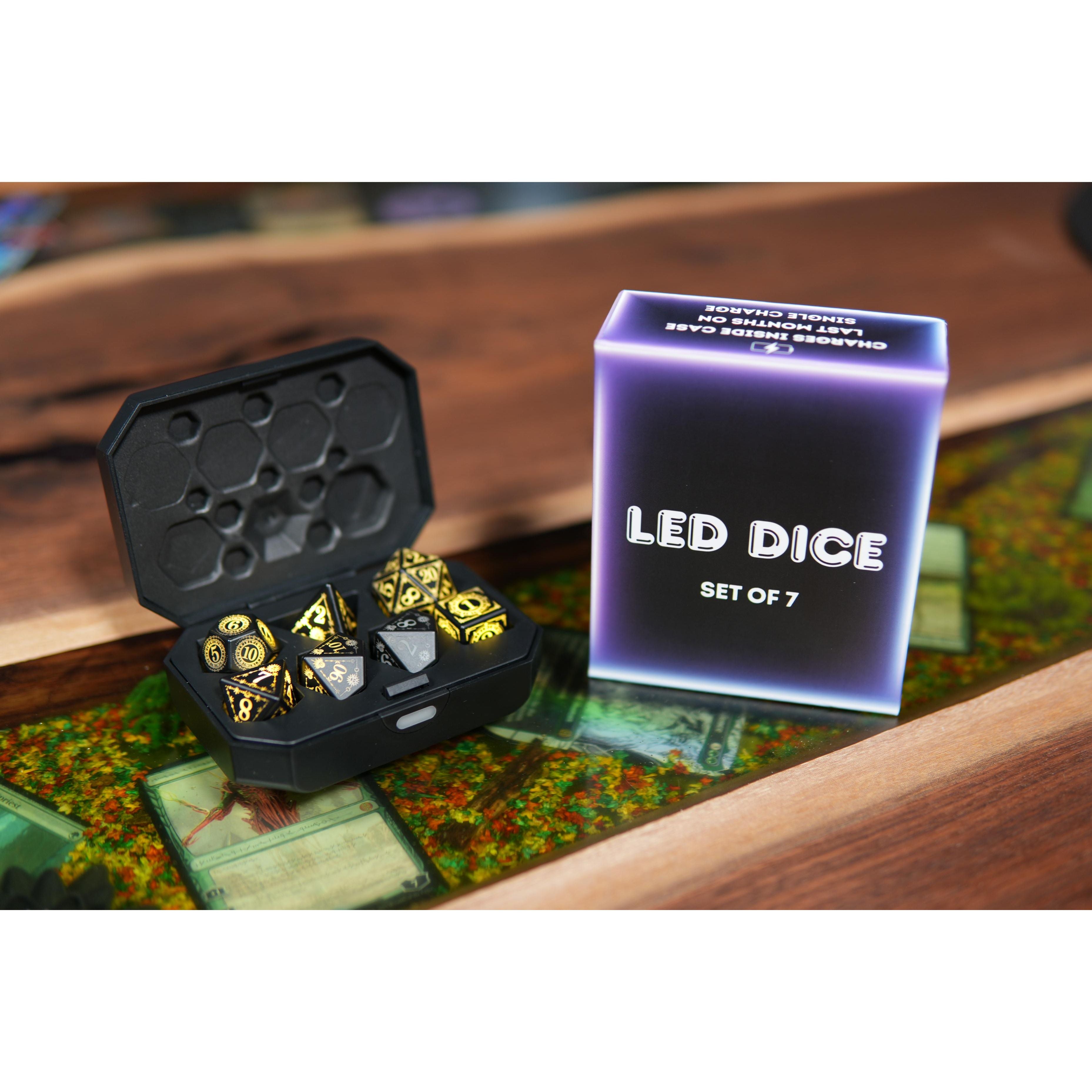 Realm Guard: LED 7 Polyhedral Dice Set