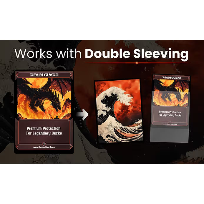 Realm Guard: Art Sleeves - The Great Fire Wave