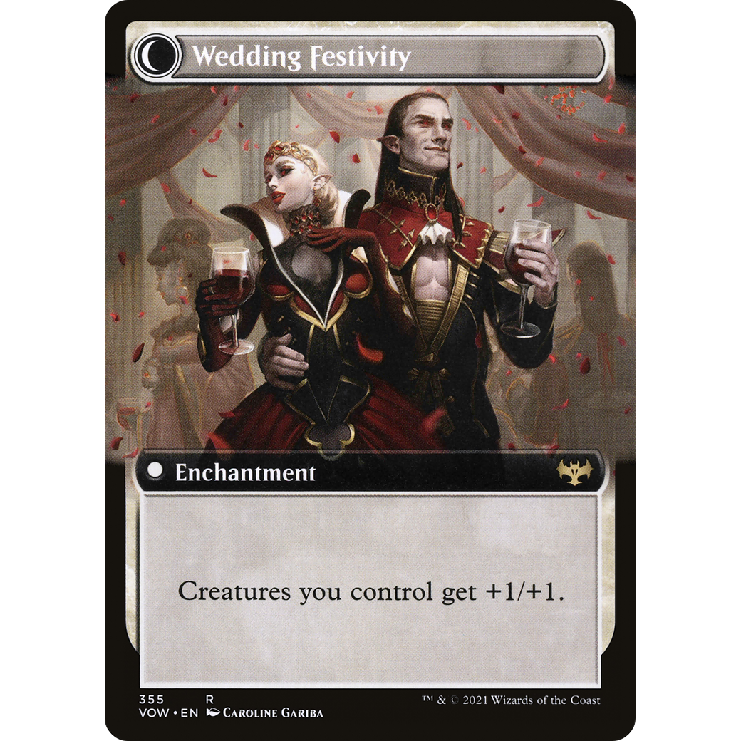 Wedding Announcement (Extended Art) (VOW-355) - Innistrad: Crimson Vow: (Extended Art, Double Faced Transform) Foil