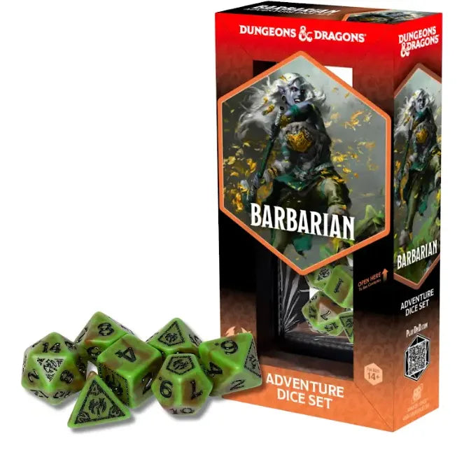 Dungeons & Dragons: Barbarian Green/Brown Adventure Dice
