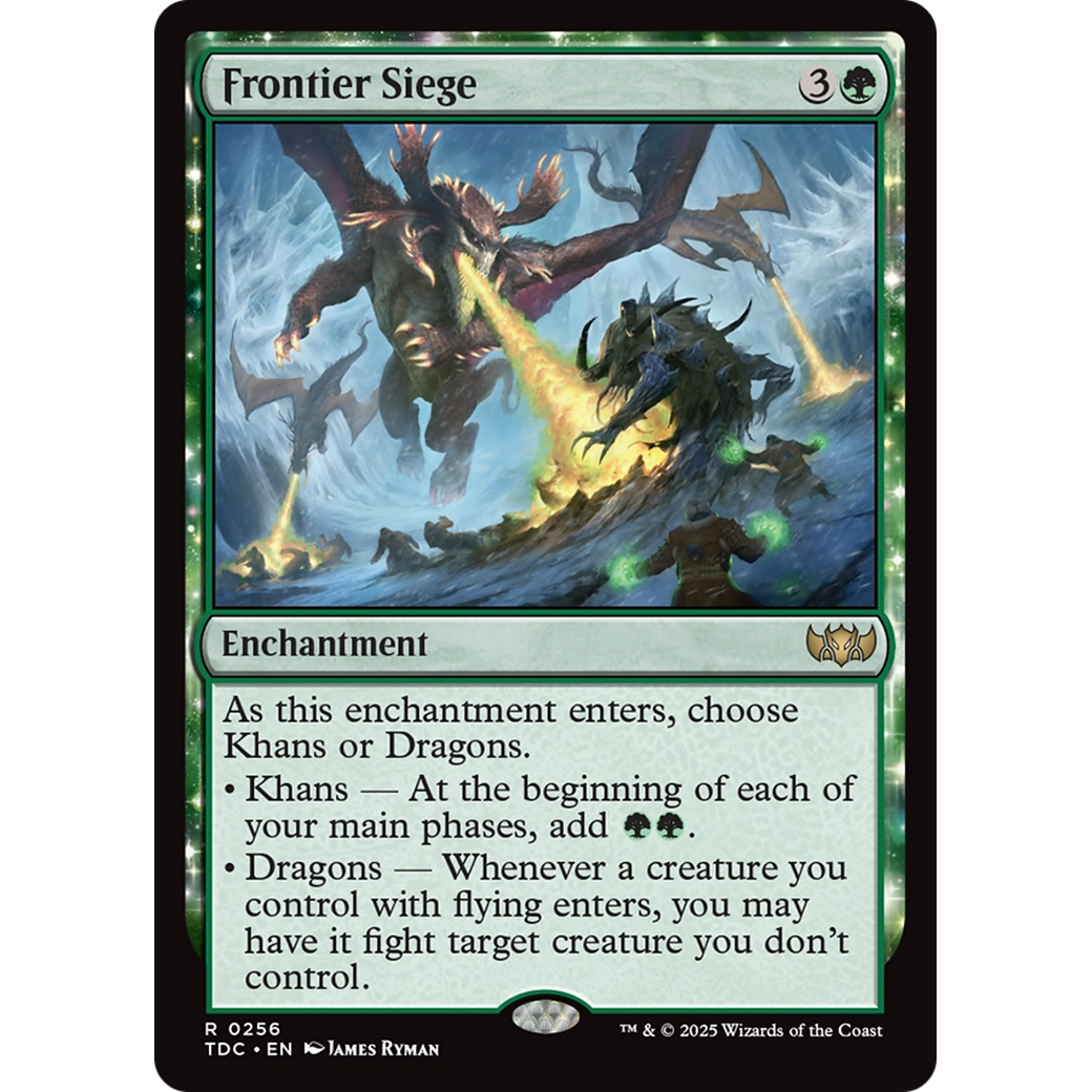 Frontier Siege (TDC-256) - Commander: Tarkir: Dragonstorm: (enchantment)