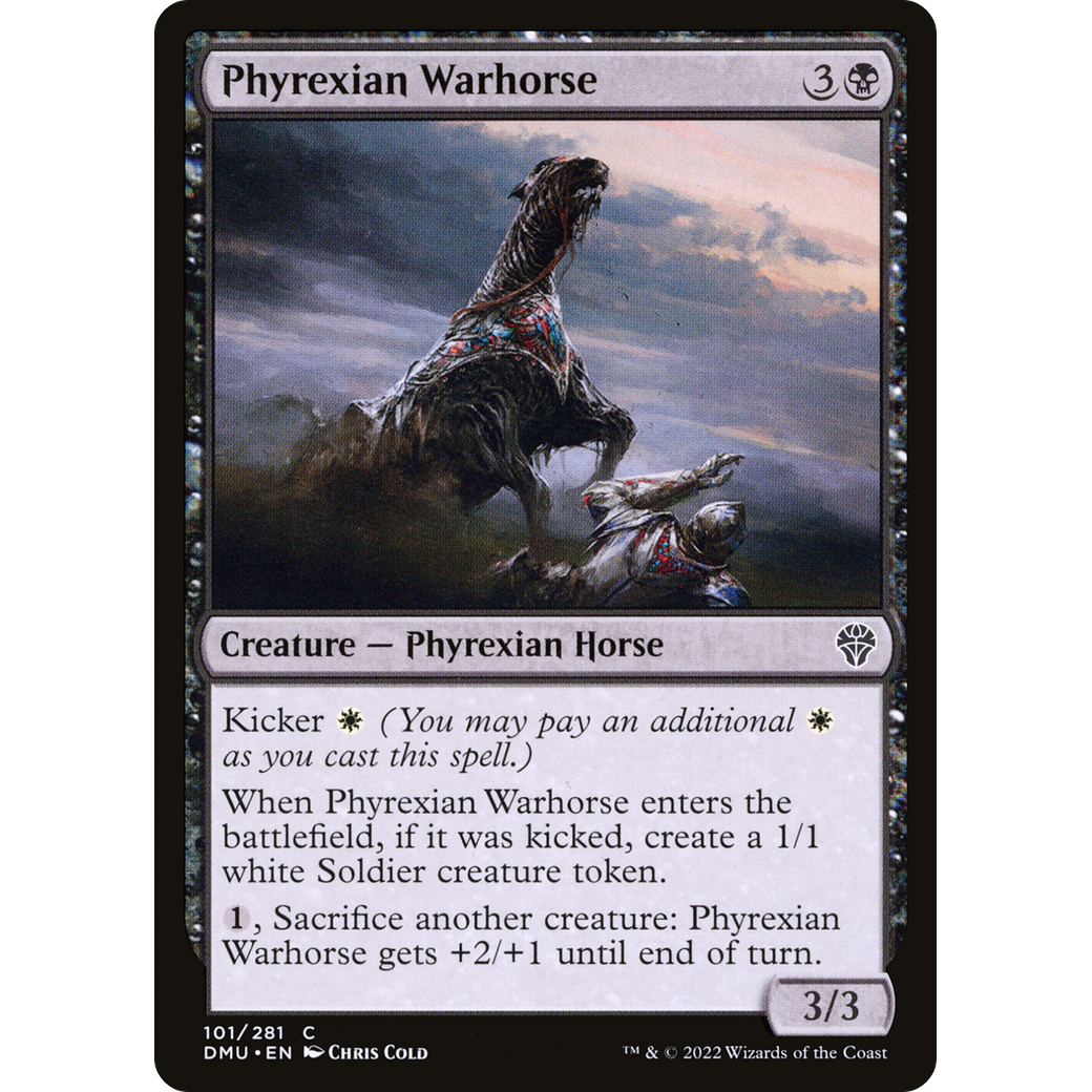 Phyrexian Warhorse (DMU-101) - Dominaria United