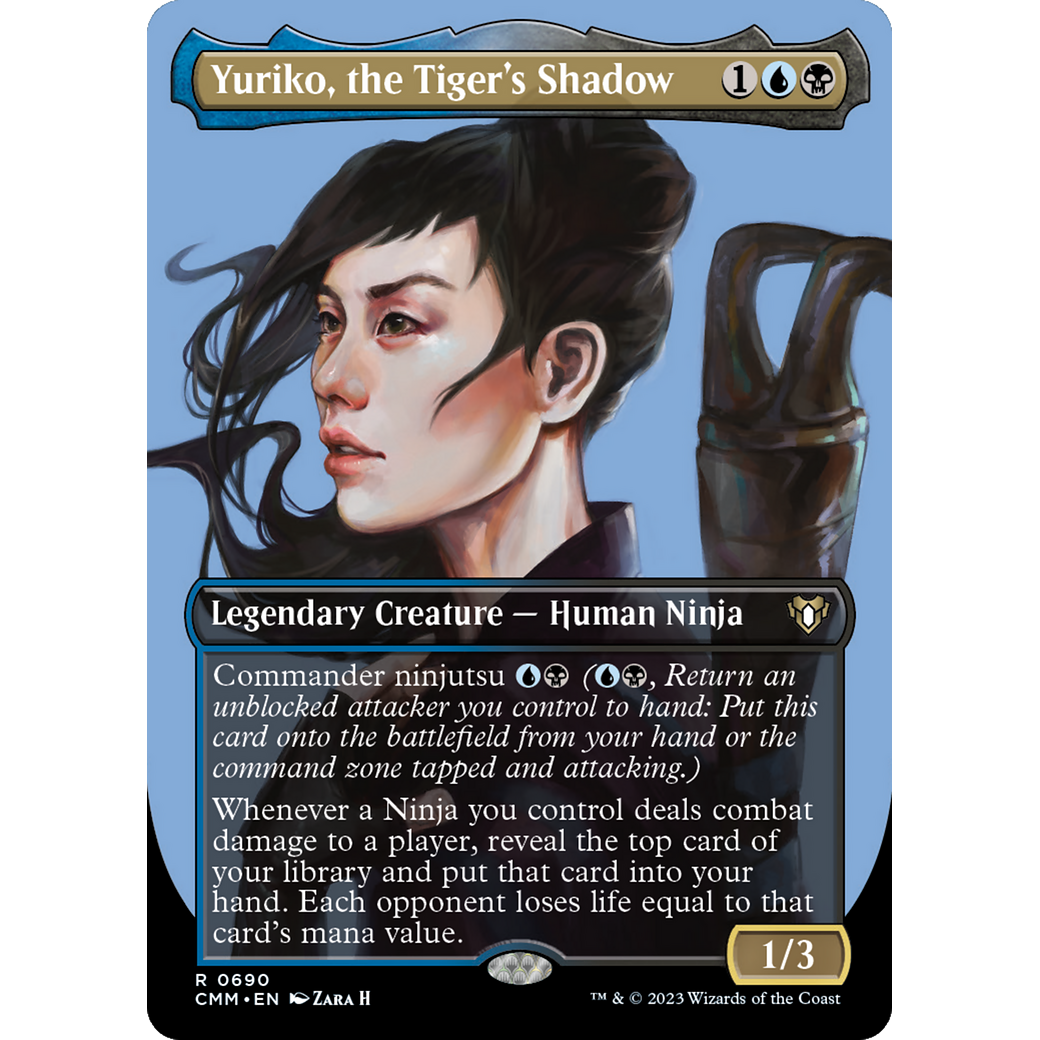 Yuriko, the Tiger's Shadow (CMM-690) - Commander Masters (Borderless)