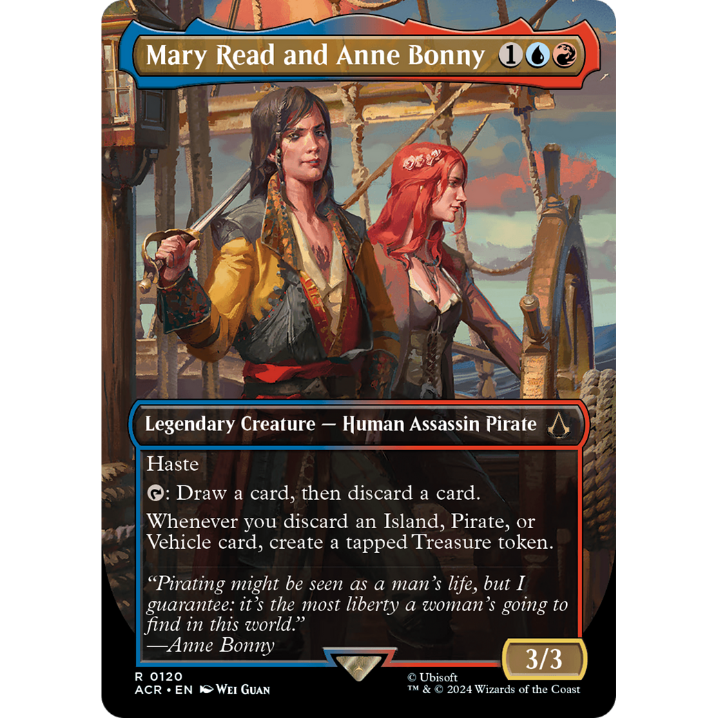 Mary Read and Anne Bonny (Borderless) (ACR-120) - Assassin's Creed (Borderless) Foil