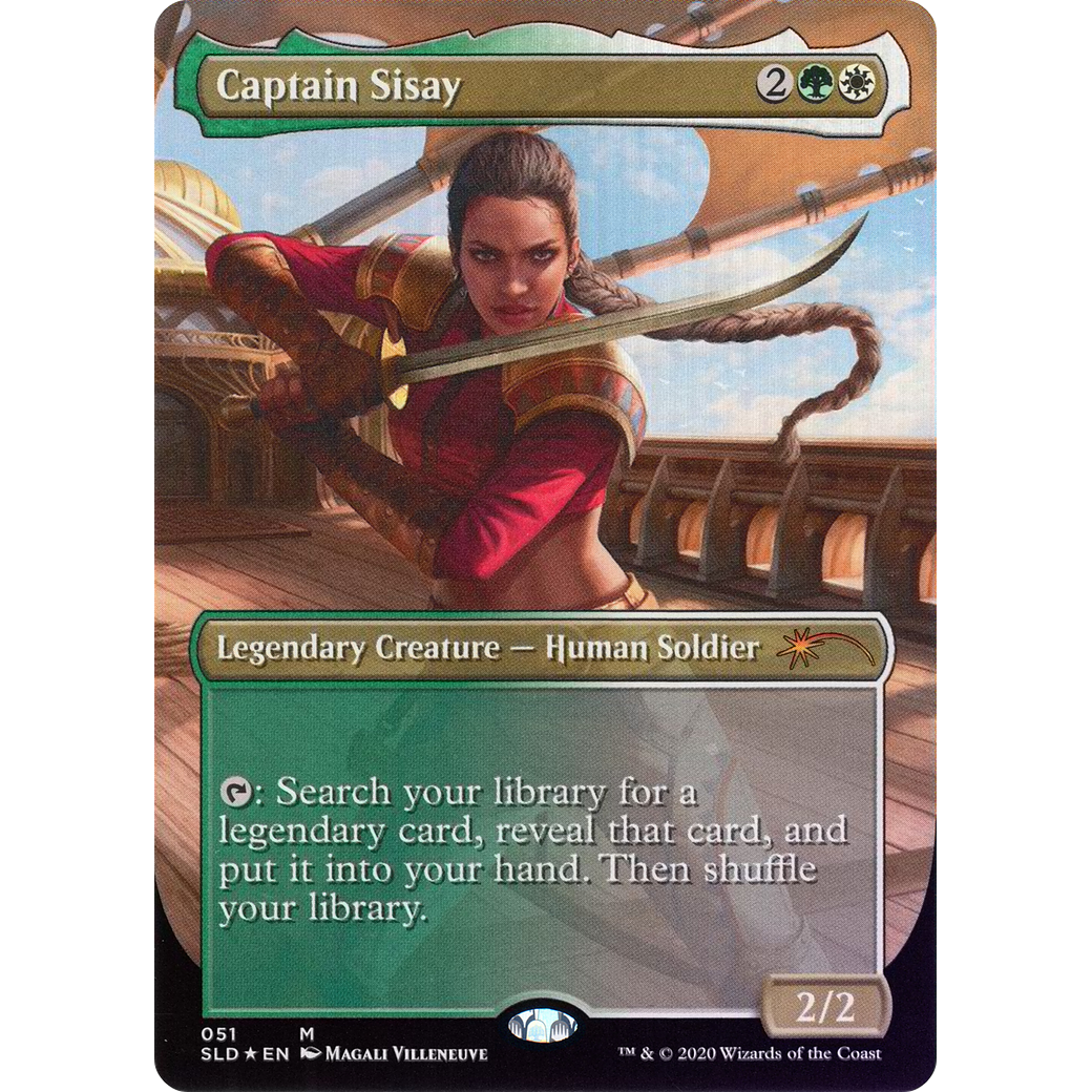 Captain Sisay (051) (SLD-051) - Secret Lair Drop (Borderless) Foil