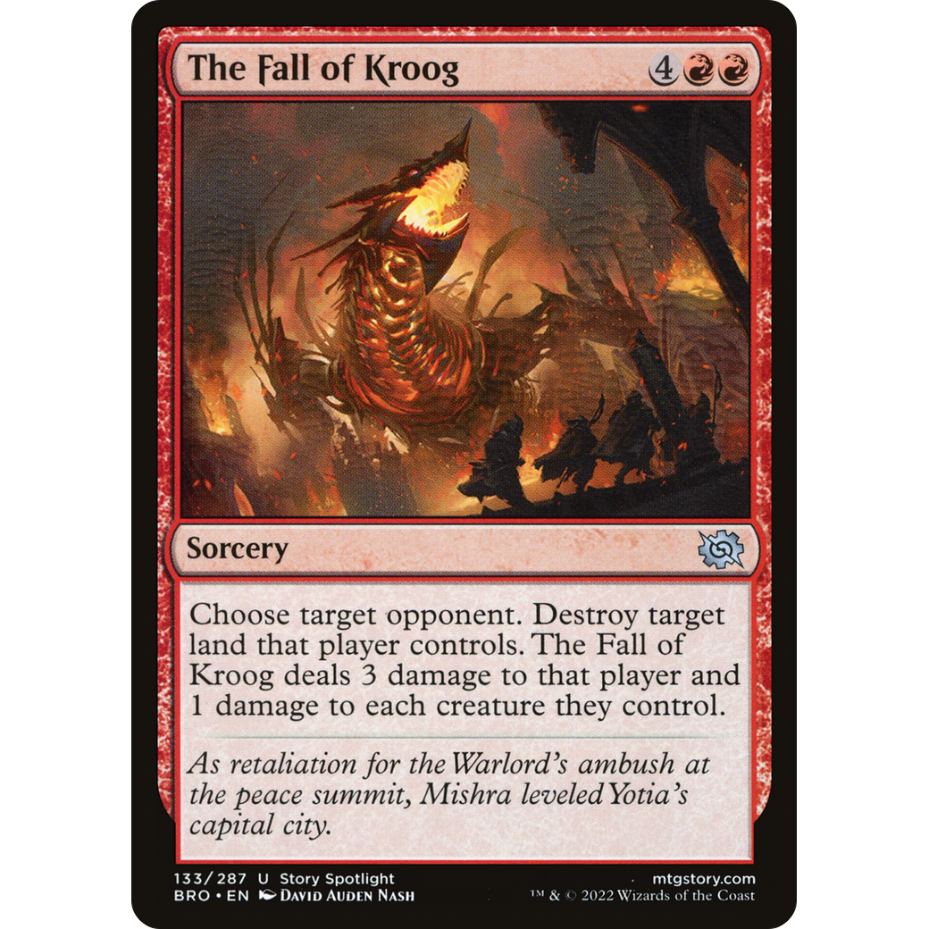The Fall of Kroog (BRO-133) - The Brothers' War Foil