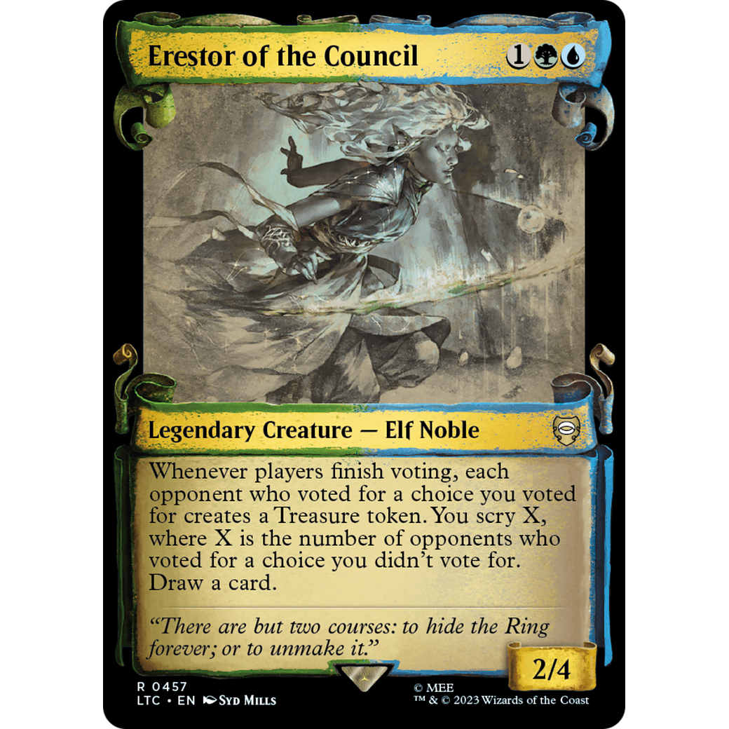 Erestor of the Council (LTC-457) - Tales of Middle-earth Commander: (Showcase) Foil