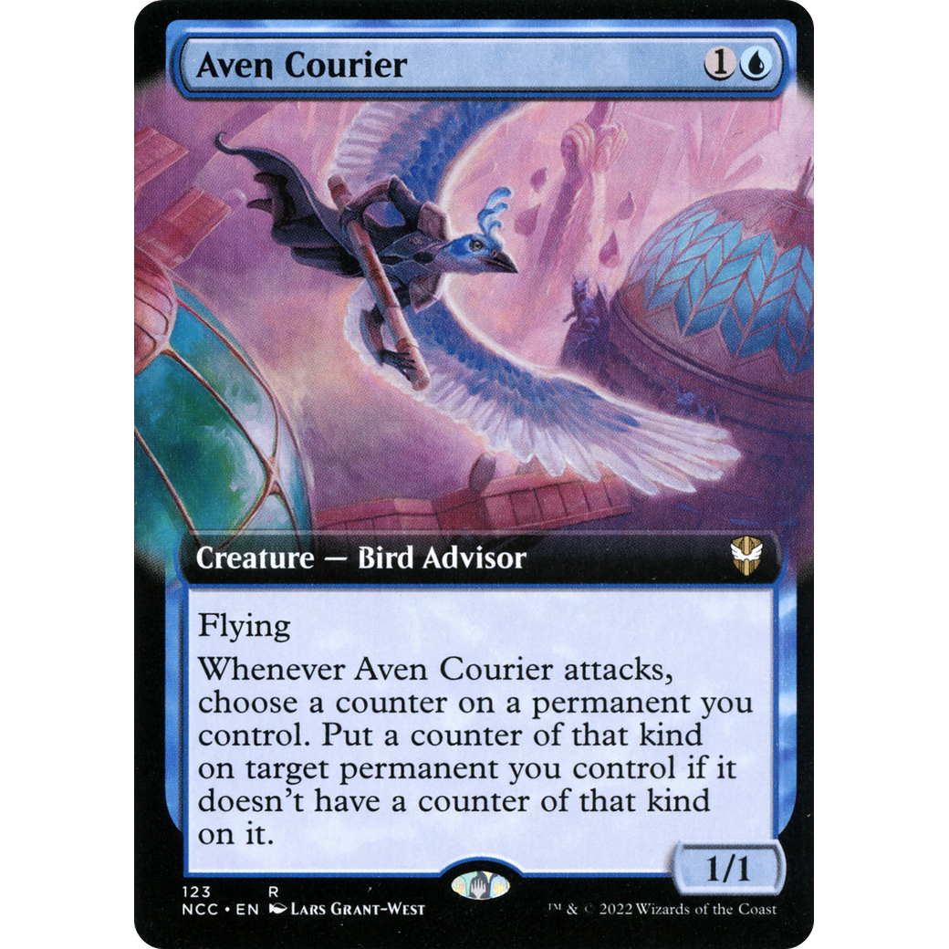 Aven Courier (Extended Art) (NCC-123) - New Capenna Commander: (Extended Art)