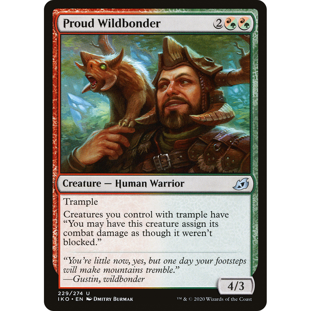 Proud Wildbonder (IKO-229) - Ikoria: Lair of Behemoths Foil