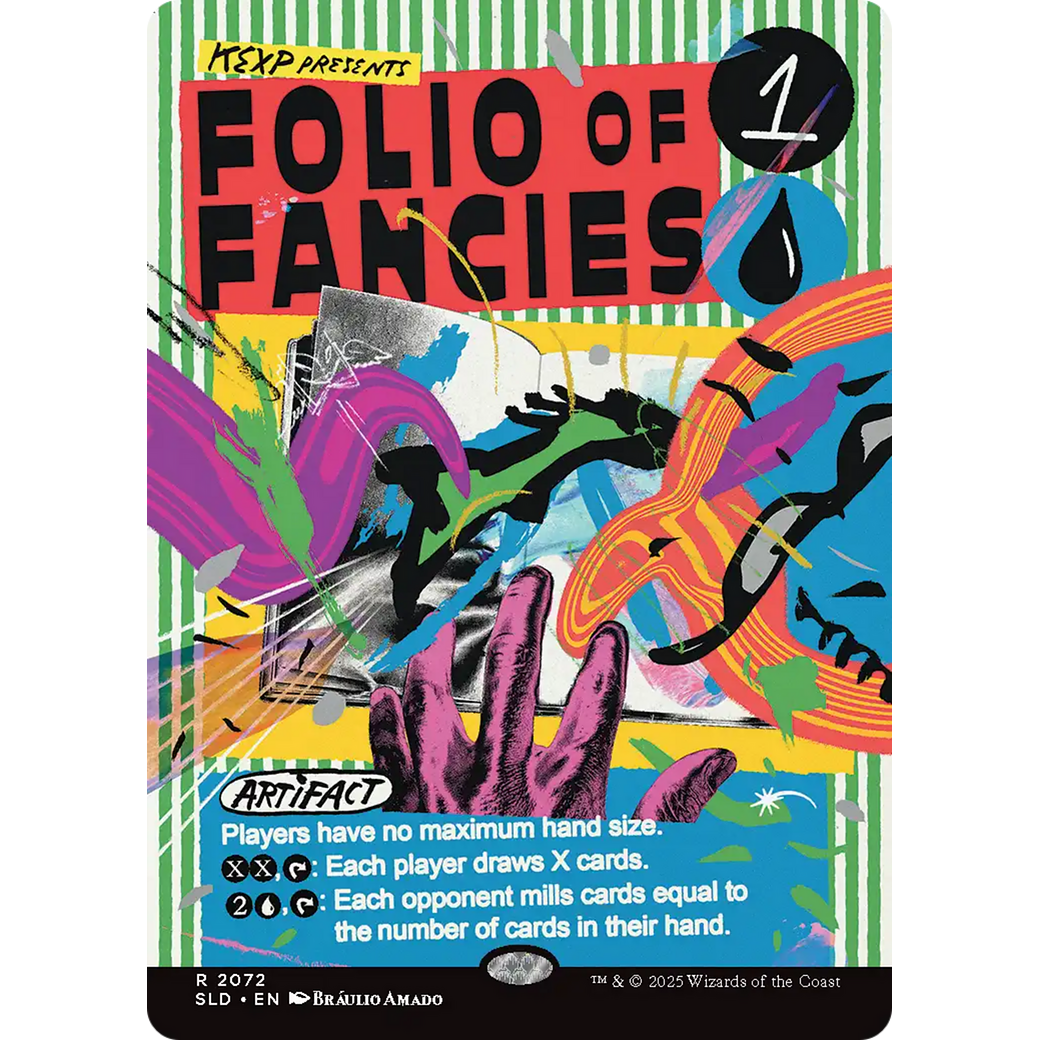 Folio of Fancies (SLD-2072) - Secret Lair Drop (Borderless)
