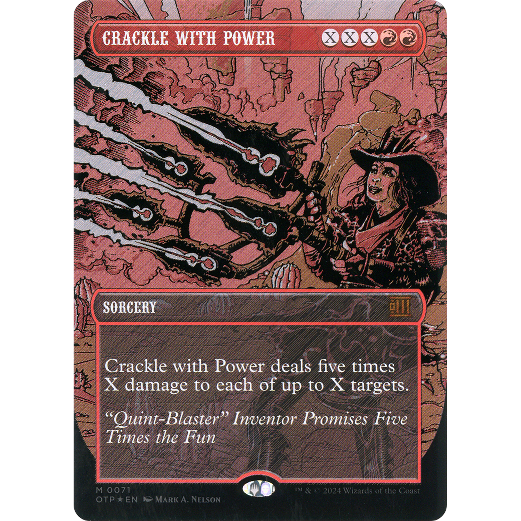 Crackle with Power (Textured Foil) (OTP-071) - Breaking News (Borderless) Foil
