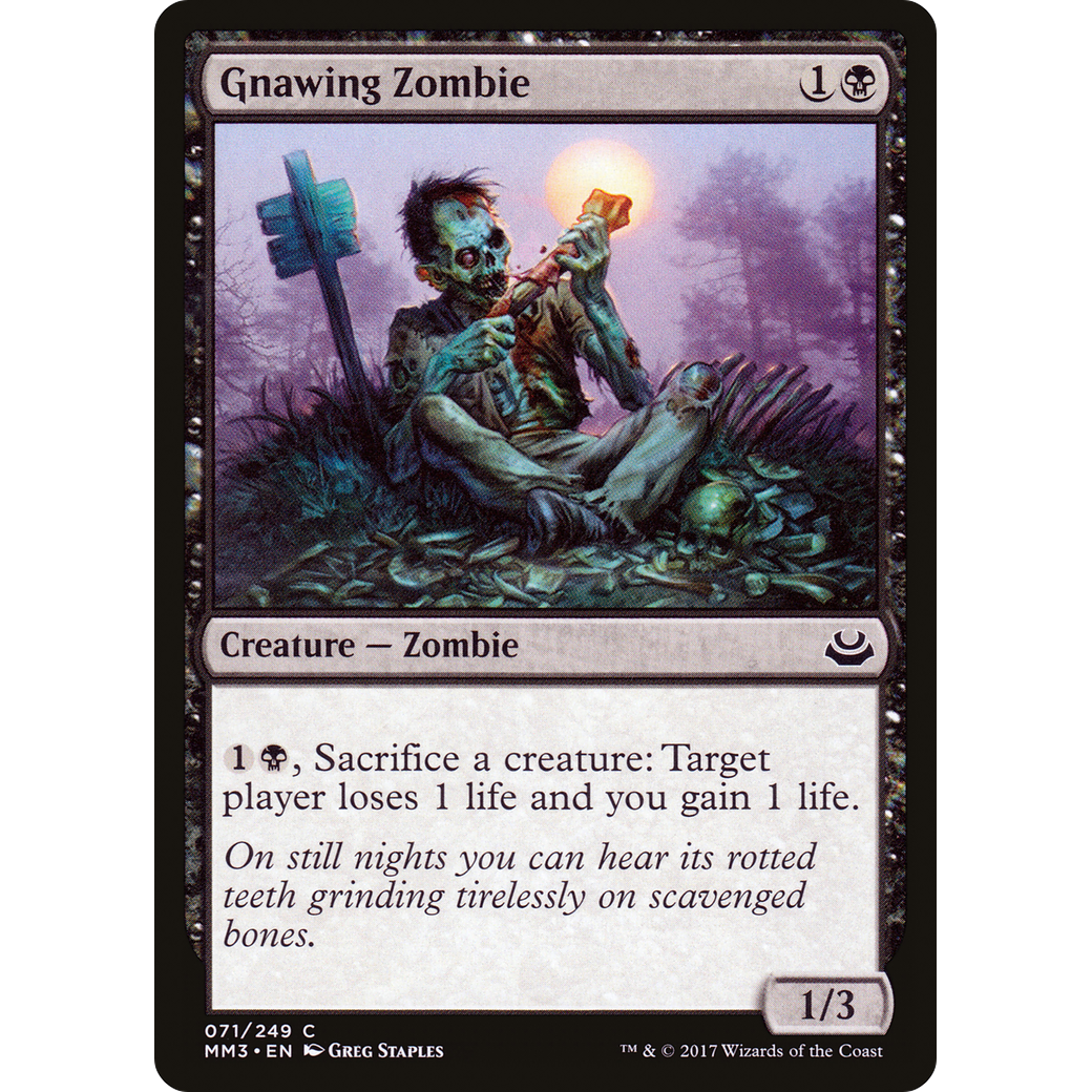 Gnawing Zombie (MM3-071) - Modern Masters 2017 Foil