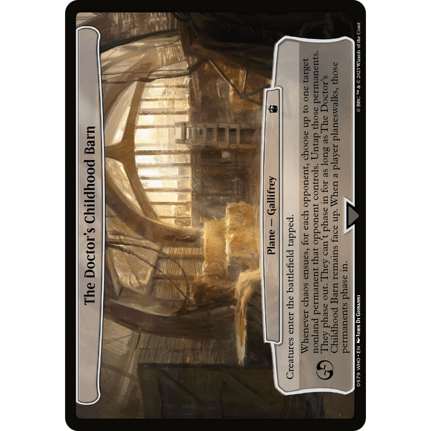The Doctor's Childhood Barn (WHO-579) - Doctor Who