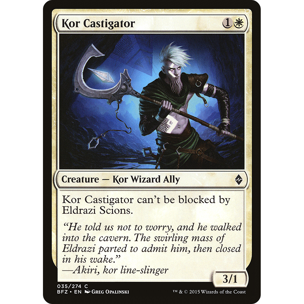 Kor Castigator (BFZ-035) - Battle for Zendikar Foil
