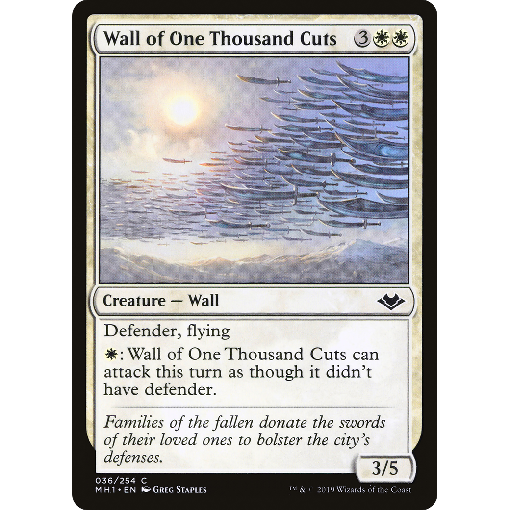 Wall of One Thousand Cuts (MH1-036) - Modern Horizons