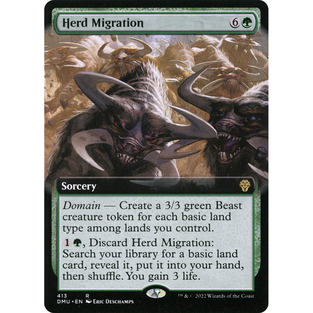 Herd Migration (Extended Art) (DMU-413) - Dominaria United: (Extended Art) Foil