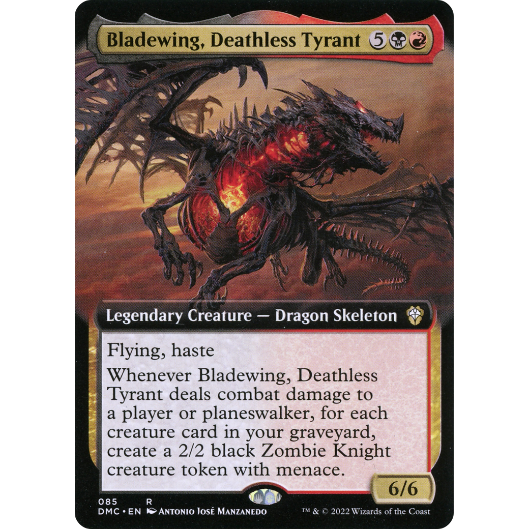 Bladewing, Deathless Tyrant (Extended Art) (DMC-085) - Dominaria United Commander: (Extended Art)