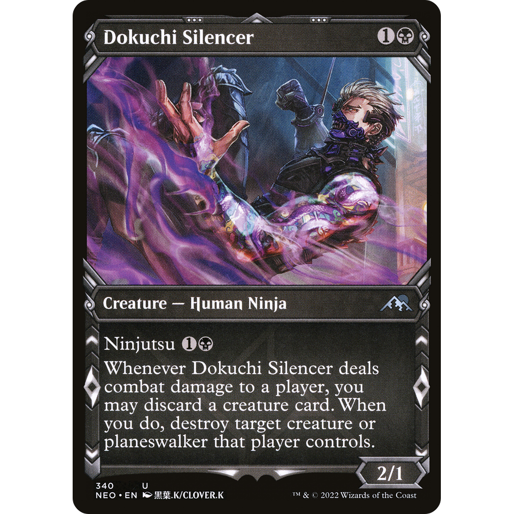 Dokuchi Silencer (NEO-340) - Kamigawa: Neon Dynasty: (Showcase)