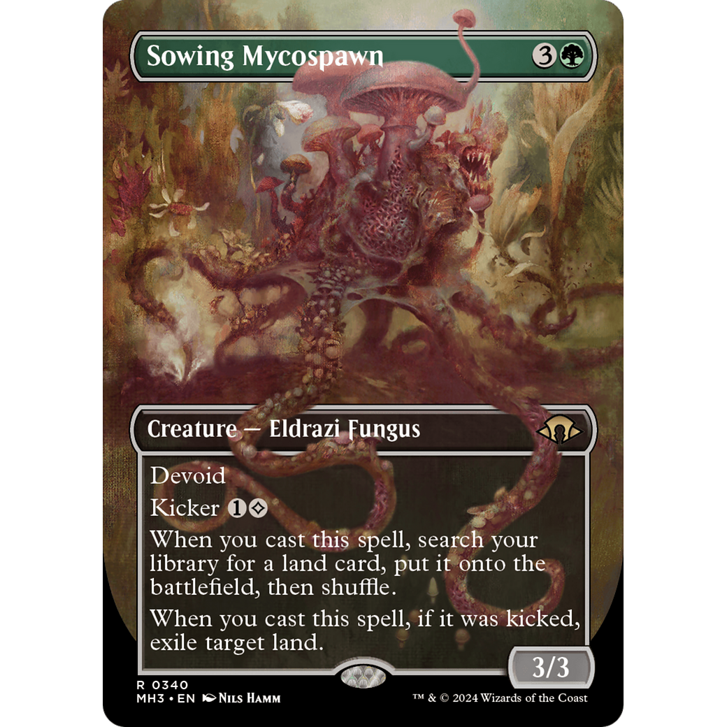 Sowing Mycospawn (MH3-340) - Modern Horizons 3 (Borderless) Foil