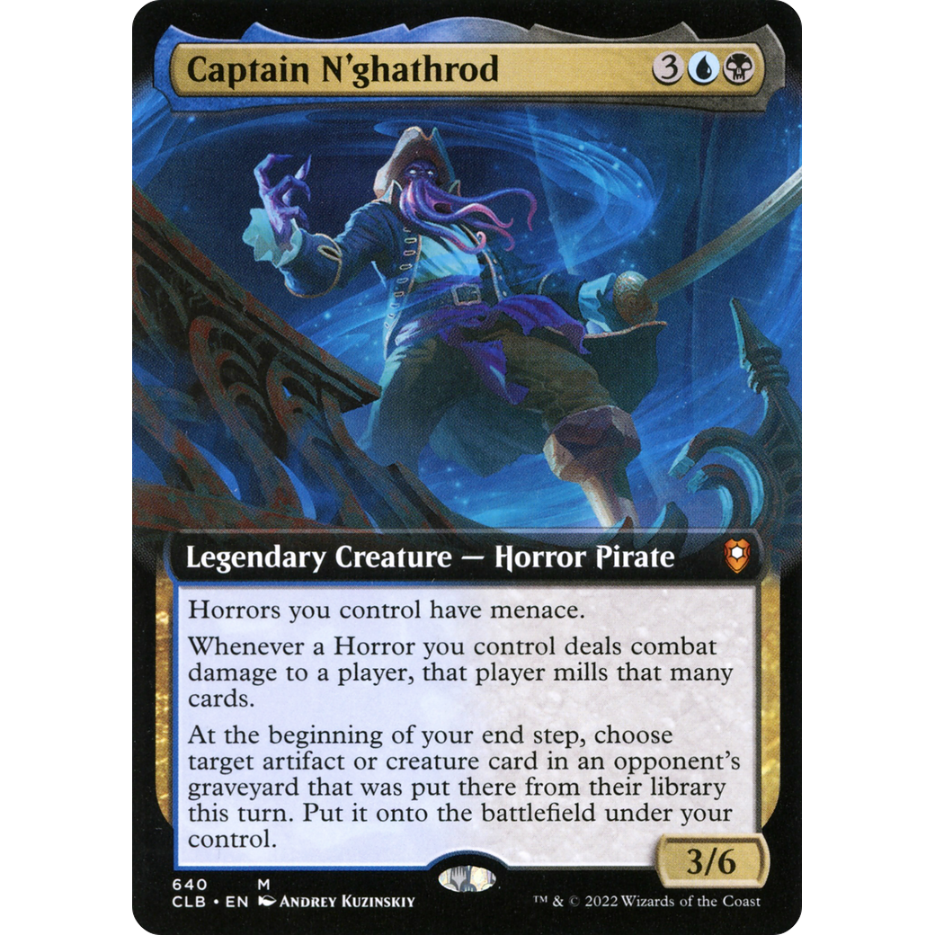 Captain N'ghathrod (CLB-640) - Commander Legends: Battle for Baldur's Gate: (Extended Art) Foil