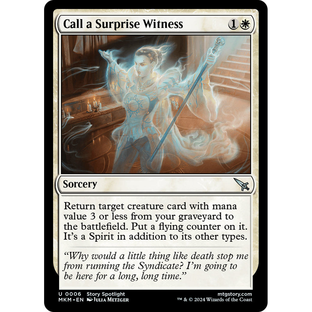 Call a Surprise Witness (MKM-006) - Murders at Karlov Manor Foil