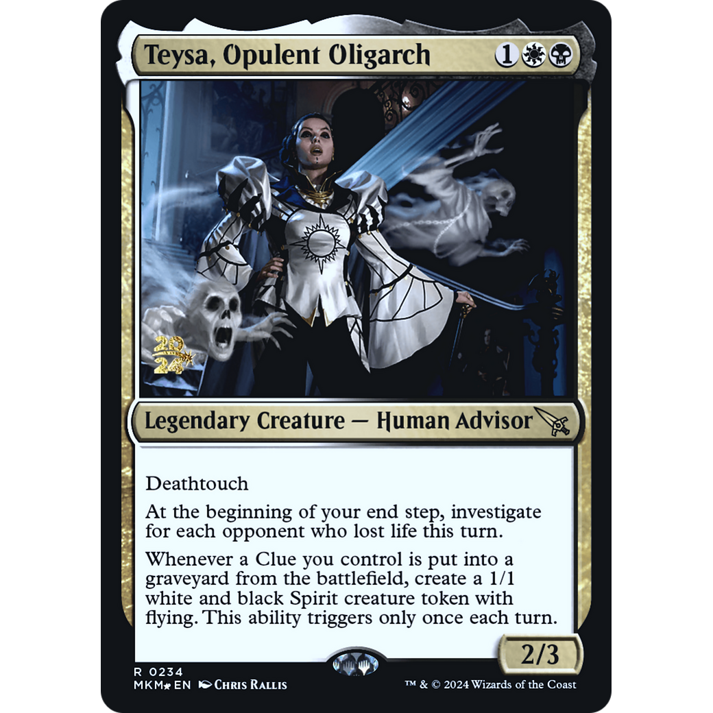 Teysa, Opulent Oligarch (PRE-234S) - Murders at Karlov Manor Promos Foil
