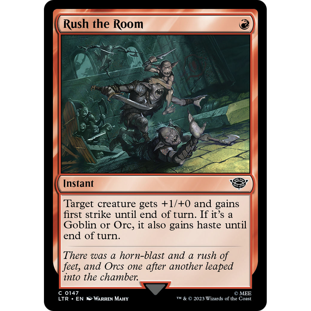 Rush the Room (LTR-147) - The Lord of the Rings: Tales of Middle-earth Foil