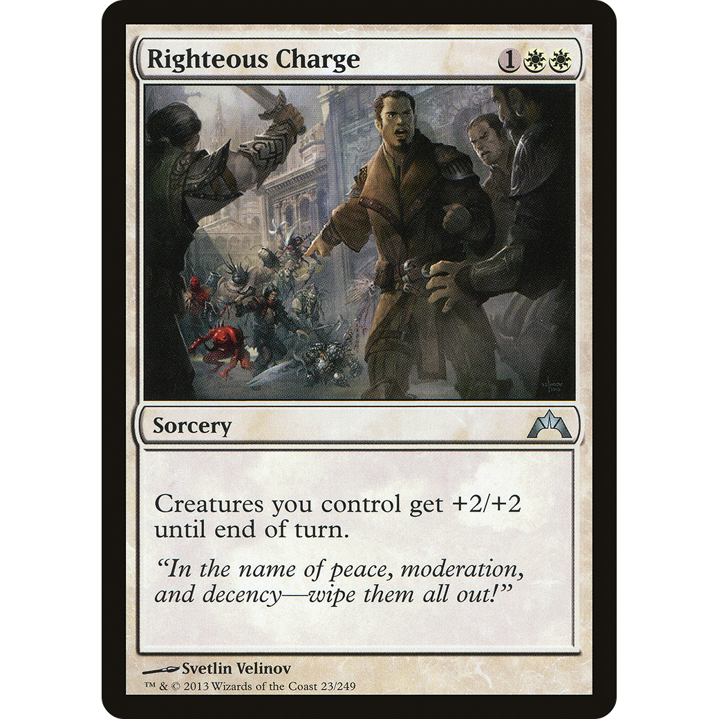 Righteous Charge (GTC-023) - Gatecrash Foil