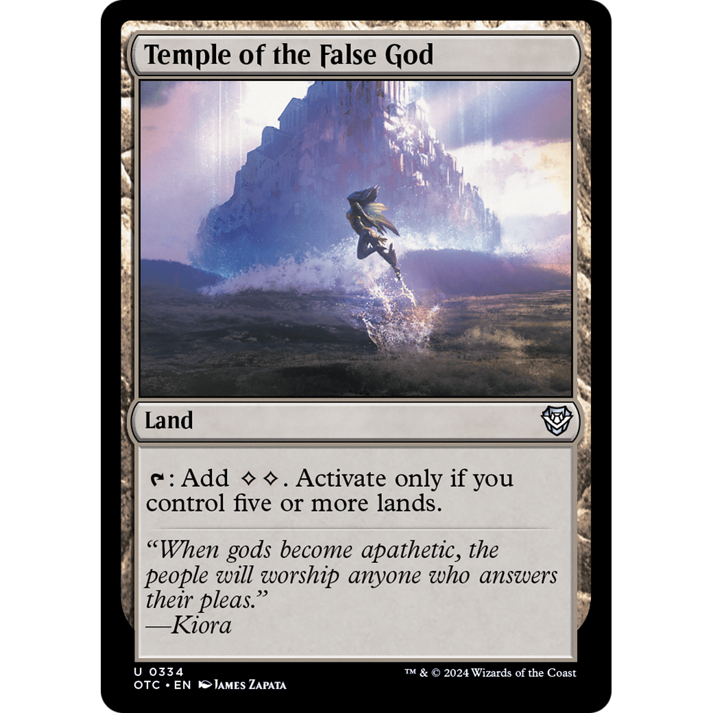Temple of the False God (OTC-334) - Outlaws of Thunder Junction Commander