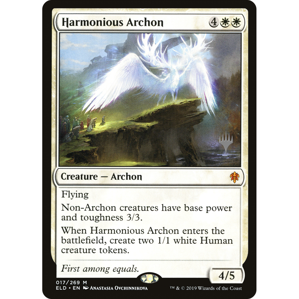 Harmonious Archon (PPELD-017) - Throne of Eldraine Promos
