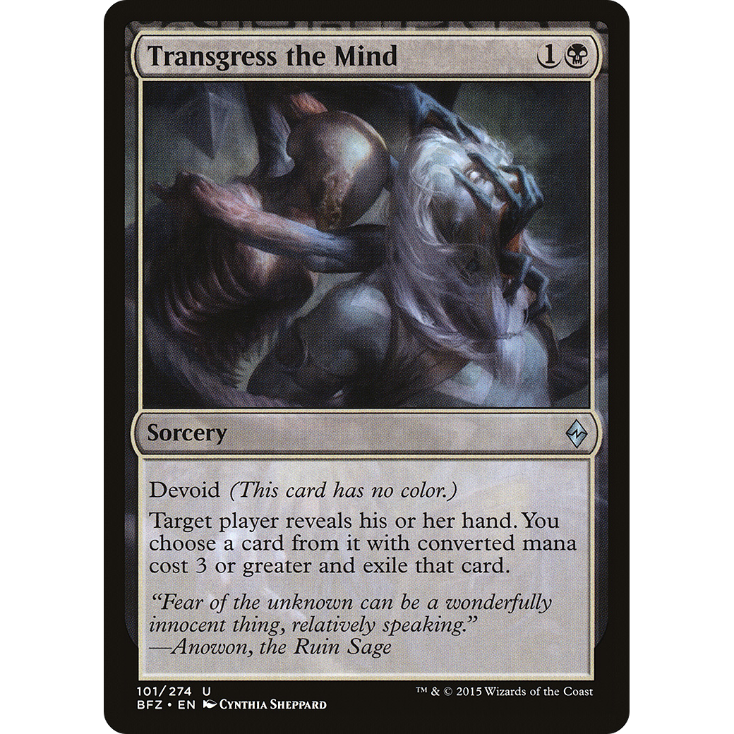 Transgress the Mind (BFZ-101) - Battle for Zendikar: (devoid) Foil