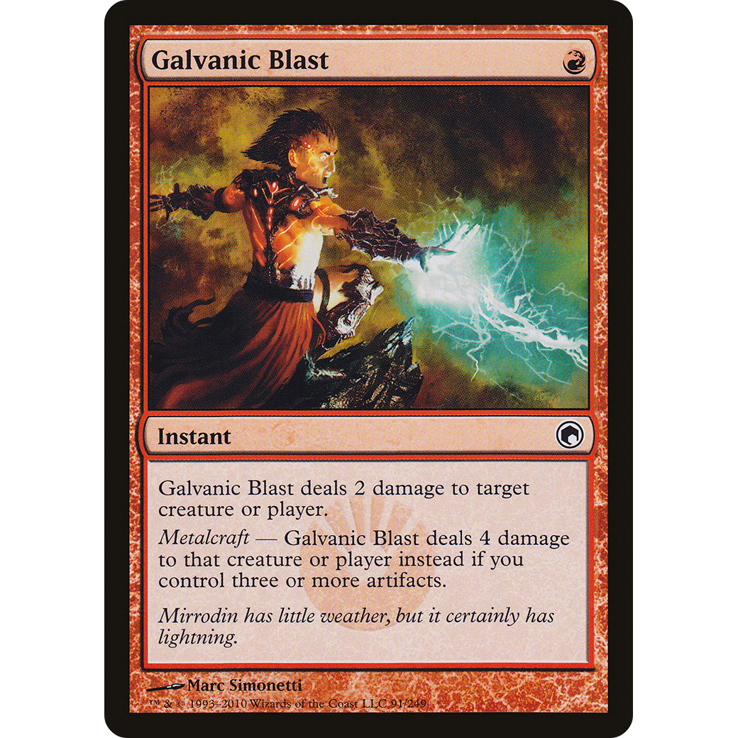 Galvanic Blast (SOM-091) - Scars of Mirrodin