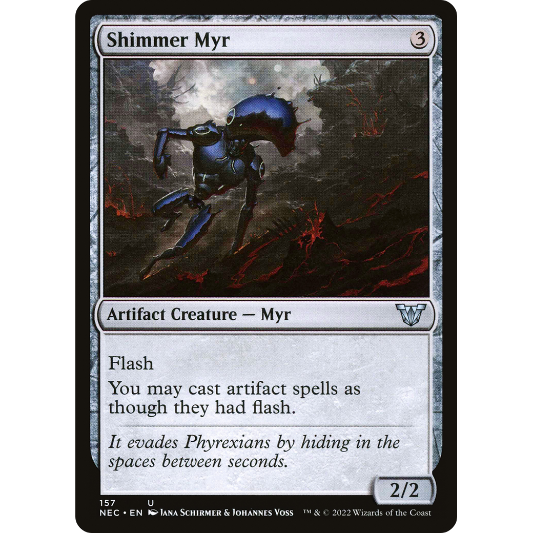Shimmer Myr (NEC-157) - Neon Dynasty Commander