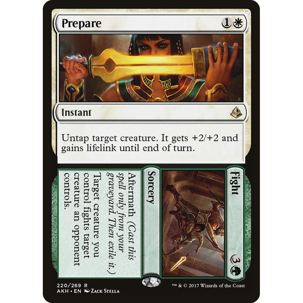 Prepare // Fight (AKH-220) - Amonkhet Foil