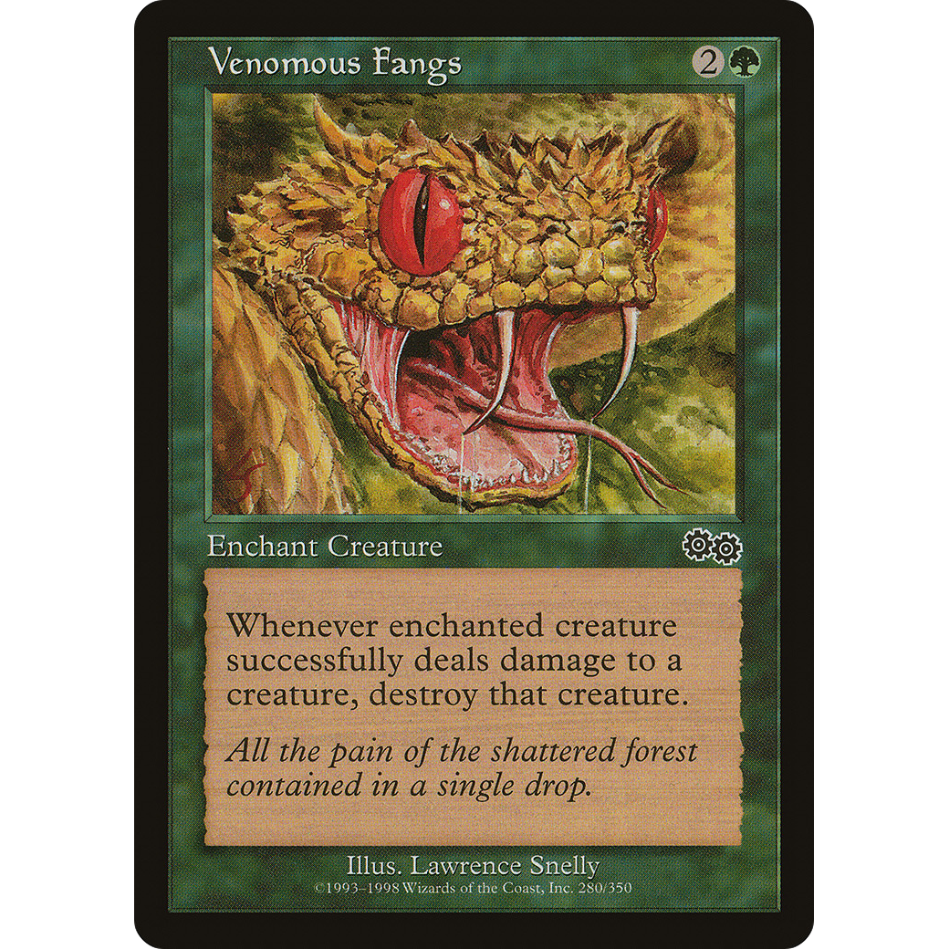 Venomous Fangs (USG-280) - Urza's Saga