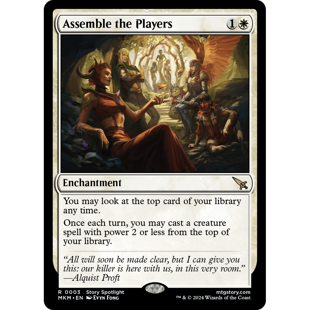 Assemble the Players (MKM-003) - Murders at Karlov Manor Foil