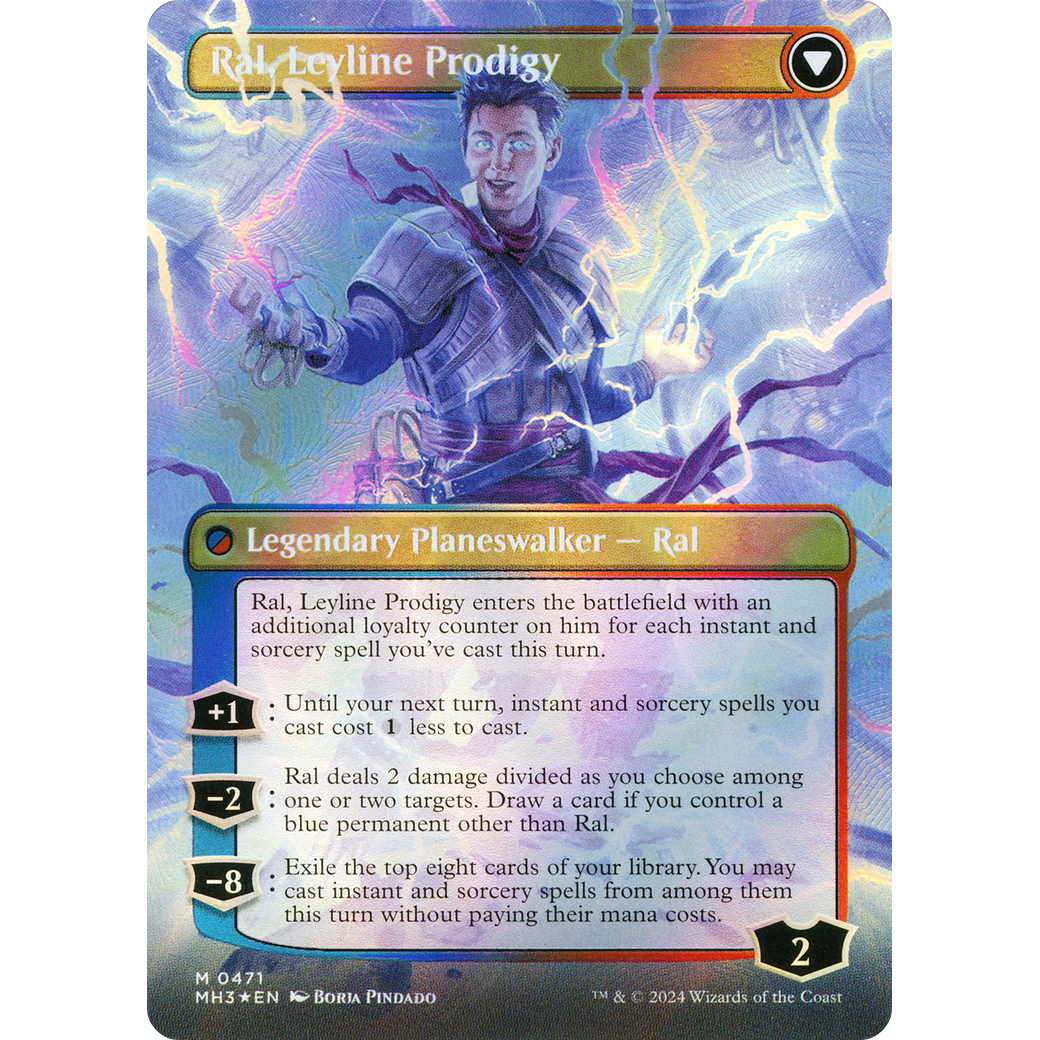 Ral, Monsoon Mage // Ral, Leyline Prodigy (MH3-471) - Modern Horizons 3 (Borderless) Foil