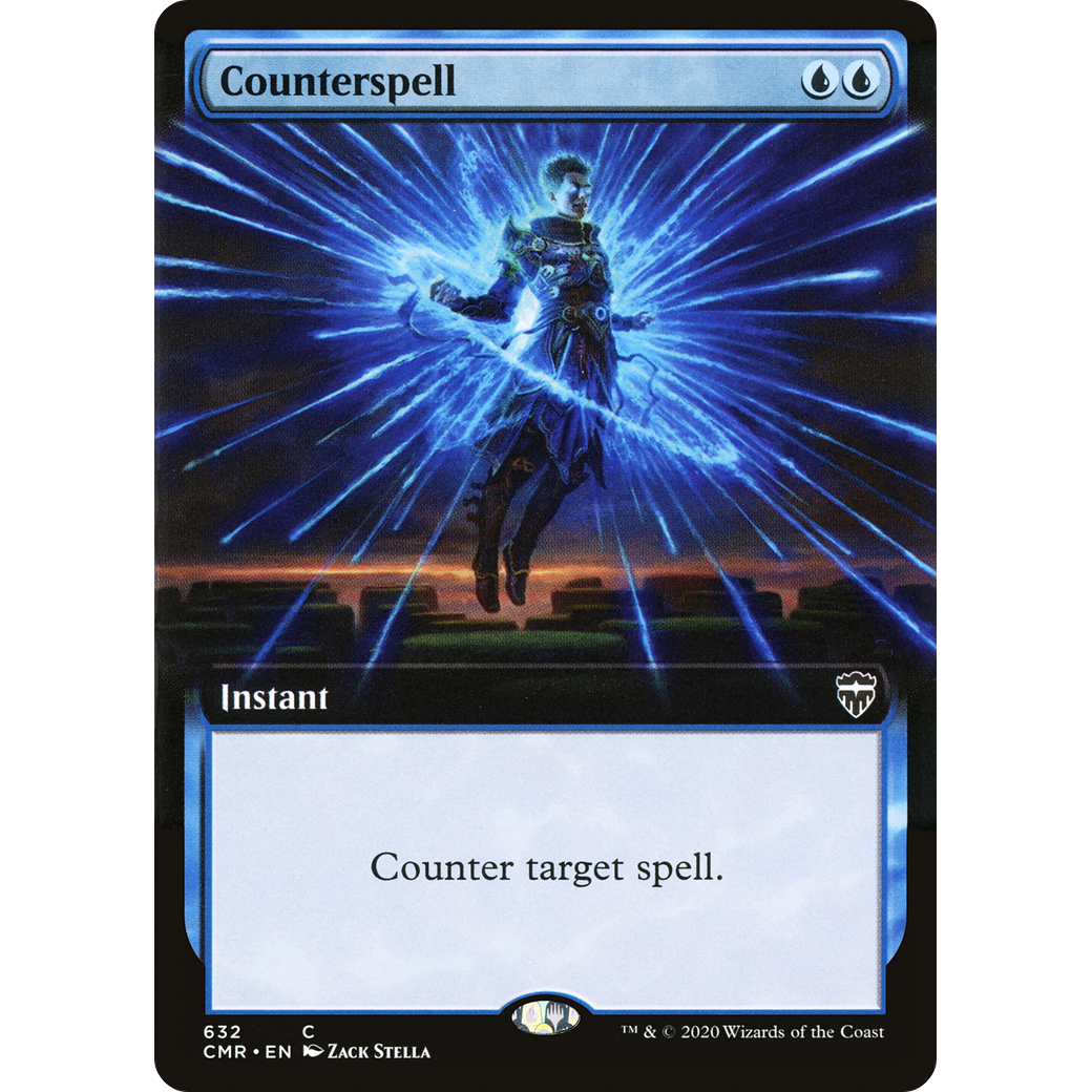 Counterspell (Extended Art) (CMR-632) - Commander Legends: (Extended Art) Foil